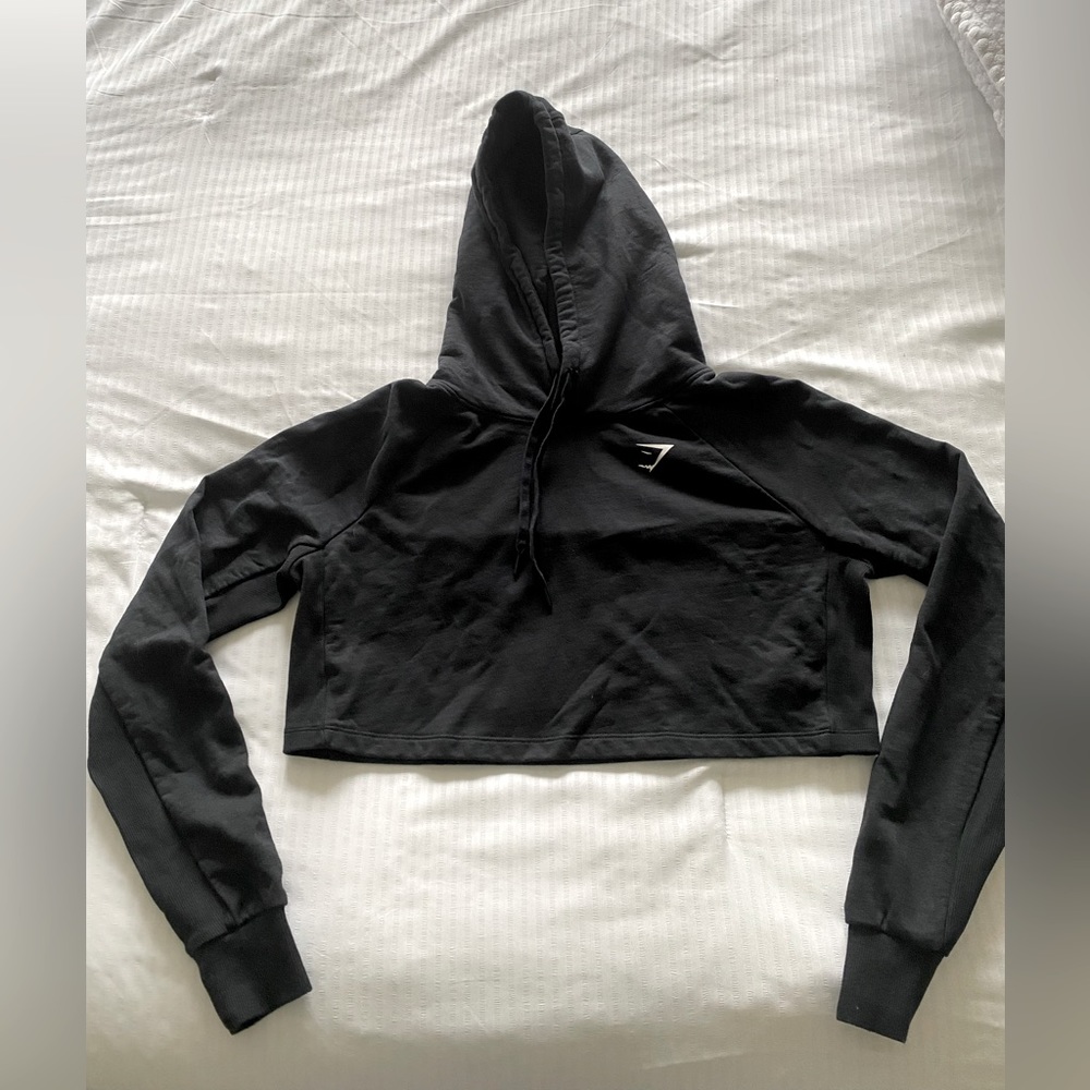 Gymshark cropped workout hoodie.